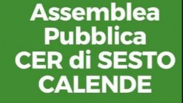 Assemblea pubblica - C.E.R. di Sesto Calende